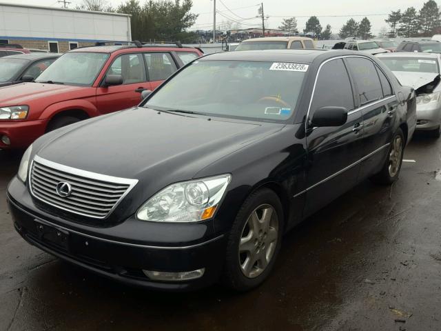 JTHBN36F840145945 - 2004 LEXUS LS 430 BLACK photo 2