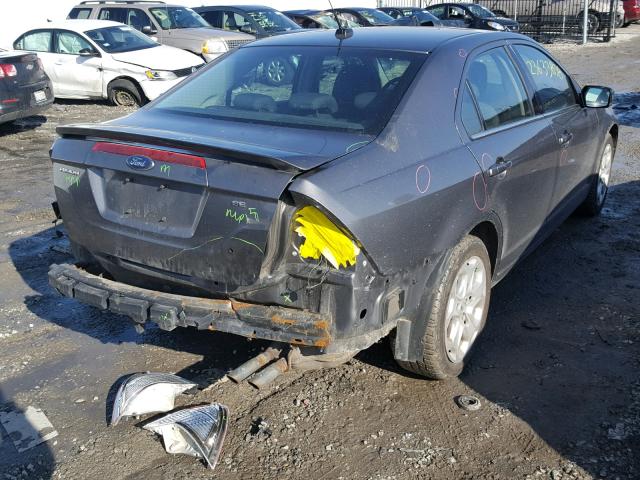 3FAHP0HA4AR283358 - 2010 FORD FUSION SE GRAY photo 4