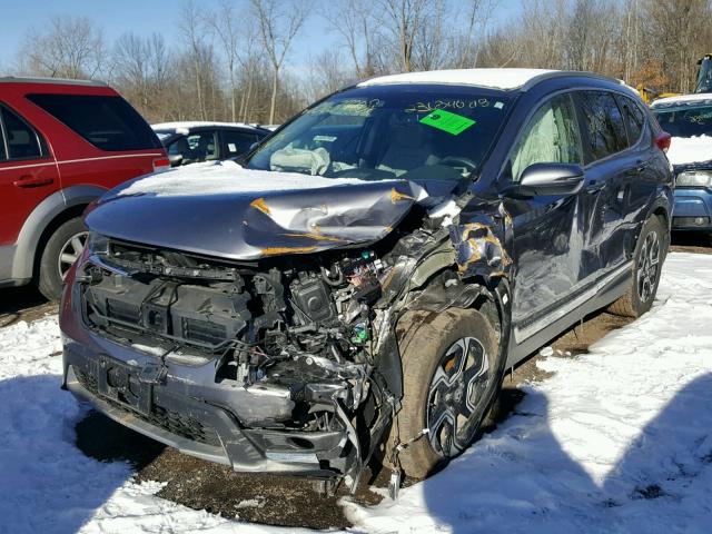 5J6RW2H95HL011939 - 2017 HONDA CR-V TOURI GRAY photo 2