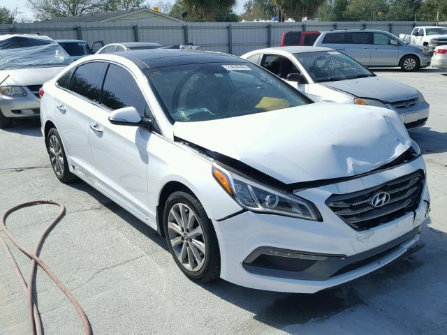 5NPE34AFXGH281101 - 2016 HYUNDAI SONATA SPO WHITE photo 1