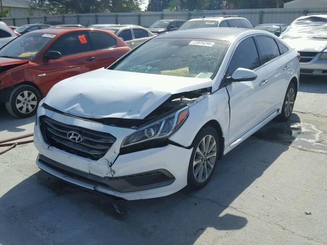 5NPE34AFXGH281101 - 2016 HYUNDAI SONATA SPO WHITE photo 2