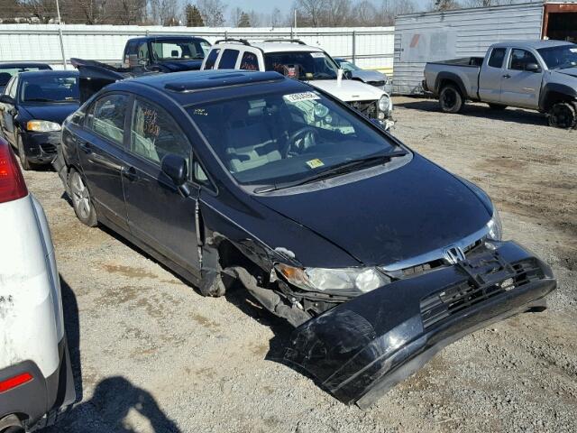 1HGFA15848L019948 - 2008 HONDA CIVIC EX BLACK photo 1