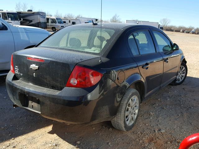 1G1AS58H097130136 - 2009 CHEVROLET COBALT LS BLACK photo 4