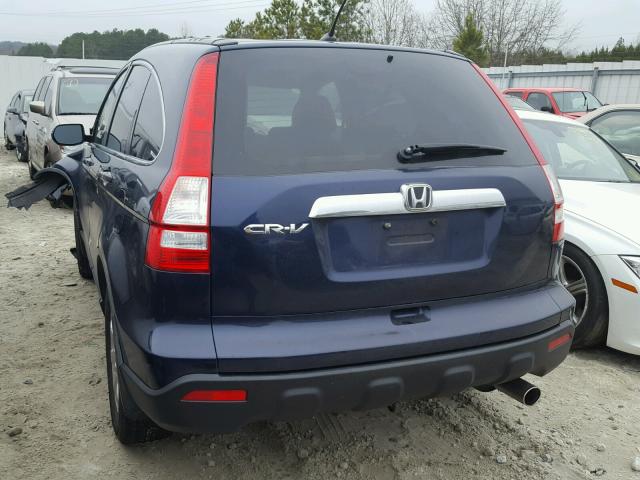 5J6RE38549L000504 - 2009 HONDA CR-V EX BLUE photo 3