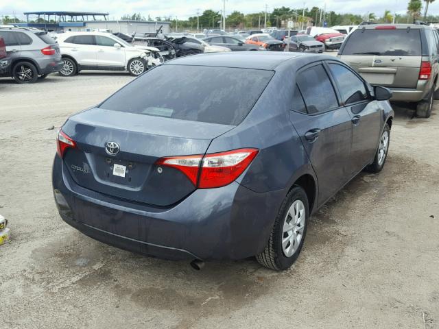 2T1BURHE8EC011181 - 2014 TOYOTA COROLLA L GRAY photo 4