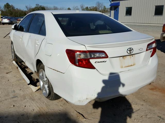 4T1BF1FK4CU534388 - 2012 TOYOTA CAMRY BASE WHITE photo 3