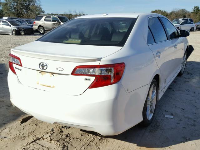 4T1BF1FK4CU534388 - 2012 TOYOTA CAMRY BASE WHITE photo 4