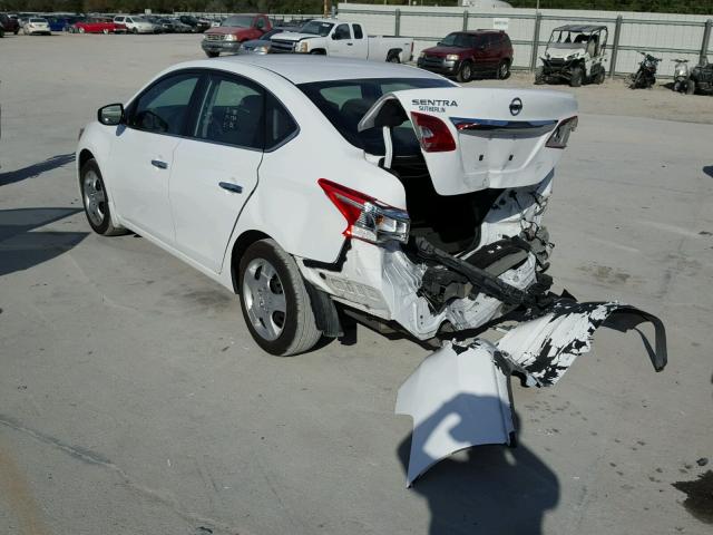 3N1AB7AP8HY239724 - 2017 NISSAN SENTRA S WHITE photo 3