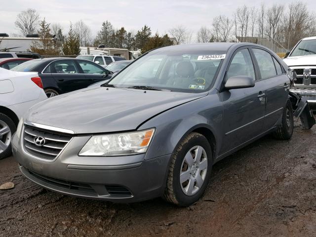 5NPET46C39H542781 - 2009 HYUNDAI SONATA GLS GRAY photo 2