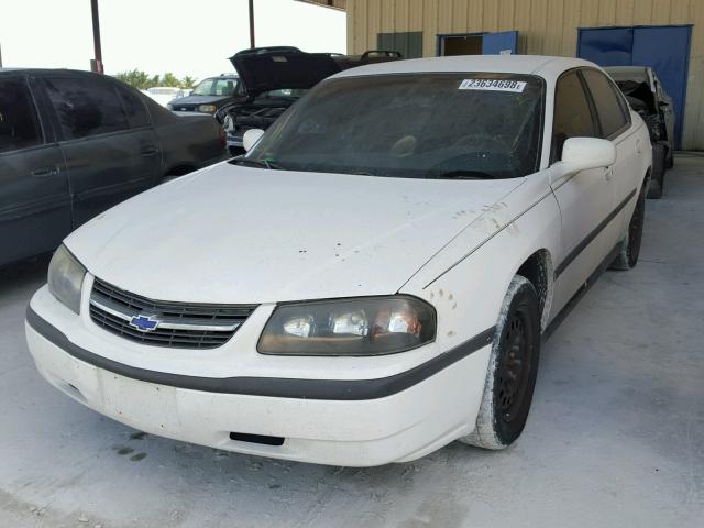 2G1WF52E329184205 - 2002 CHEVROLET IMPALA WHITE photo 2