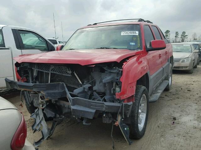 3GNEC13T53G182469 - 2003 CHEVROLET AVALANCHE RED photo 2