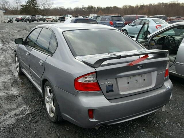 4S3BL616297219620 - 2009 SUBARU LEGACY 2.5 GRAY photo 3