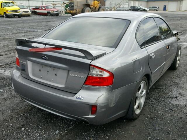 4S3BL616297219620 - 2009 SUBARU LEGACY 2.5 GRAY photo 4