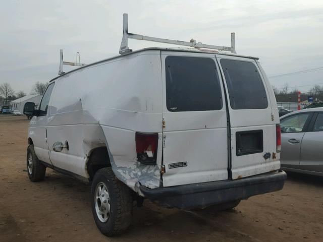 1FTNE24W84HA01826 - 2004 FORD ECONOLINE WHITE photo 3