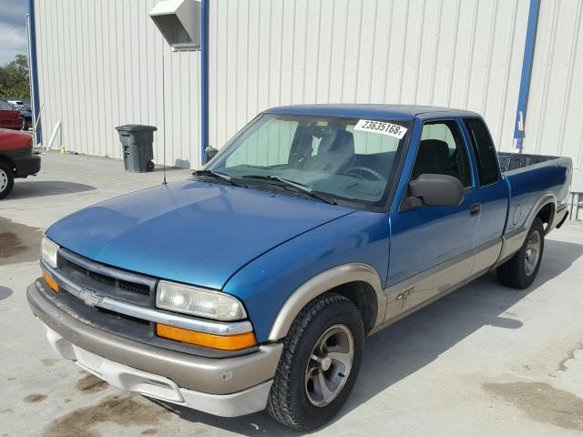 1GCCS1942W8144288 - 1998 CHEVROLET S TRUCK S1 BLUE photo 2