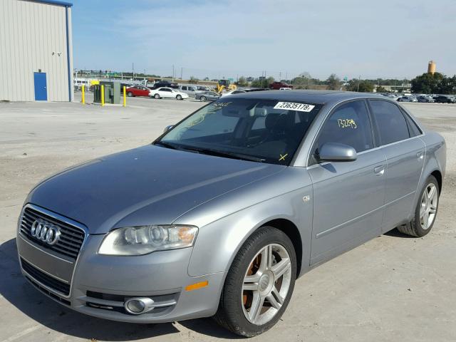 WAUAF78E97A065667 - 2007 AUDI A4 2 SILVER photo 2