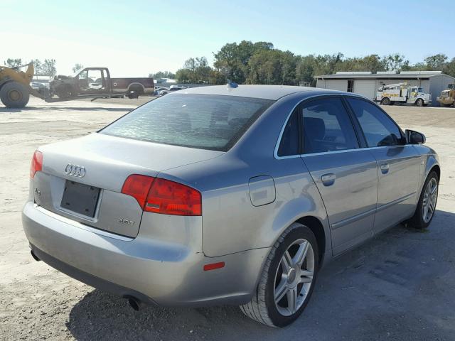 WAUAF78E97A065667 - 2007 AUDI A4 2 SILVER photo 4