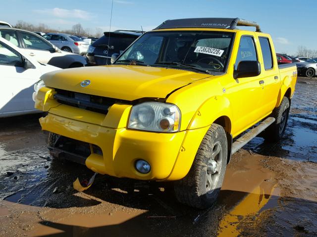 1N6ED27YX4C438043 - 2004 NISSAN FRONTIER C YELLOW photo 2