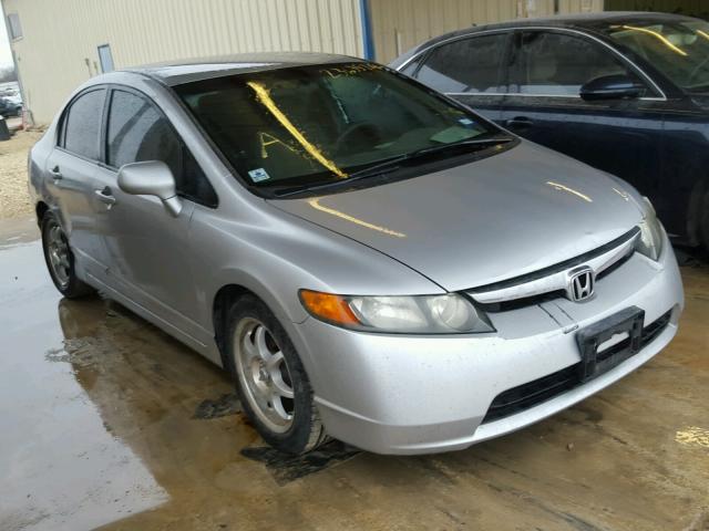 1HGFA16546L107173 - 2006 HONDA CIVIC LX SILVER photo 1