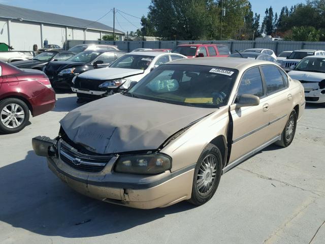 2G1WF55E7Y9294825 - 2000 CHEVROLET IMPALA GOLD photo 2