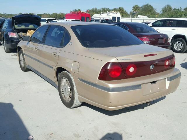 2G1WF55E7Y9294825 - 2000 CHEVROLET IMPALA GOLD photo 3