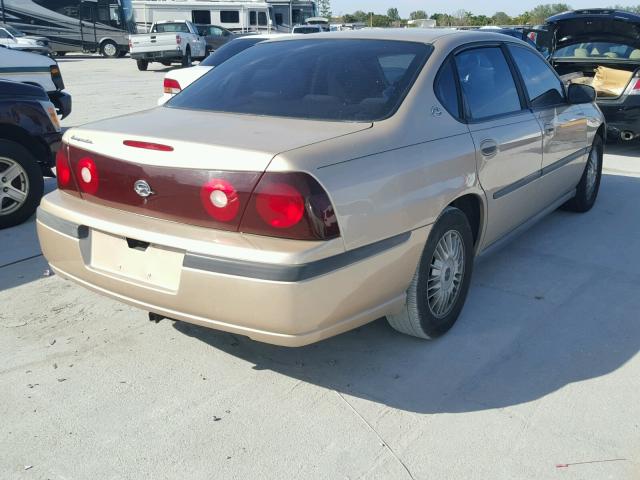 2G1WF55E7Y9294825 - 2000 CHEVROLET IMPALA 金色 照片 4