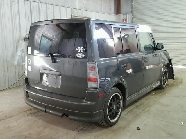 JTLKT334364033032 - 2006 TOYOTA SCION XB GRAY photo 4