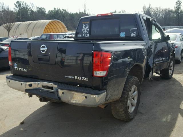 1N6BA07C39N317600 - 2009 NISSAN TITAN XE BLACK photo 4