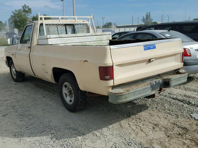 1GCGC24M2GF416508 - 1986 CHEVROLET C20 YELLOW photo 3