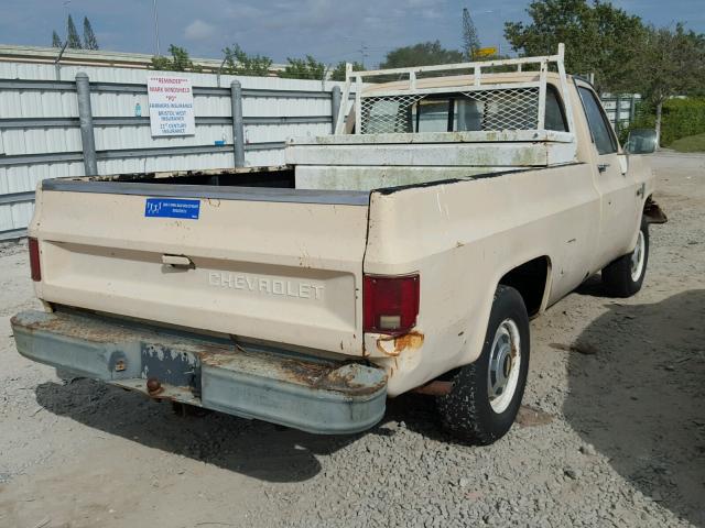 1GCGC24M2GF416508 - 1986 CHEVROLET C20 YELLOW photo 4