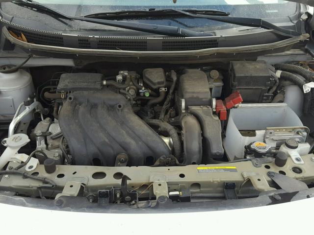 3N1CN7AP3CL897103 - 2012 NISSAN VERSA S SILVER photo 7