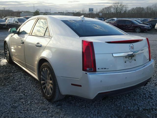 1G6DS5EVXA0145046 - 2010 CADILLAC CTS PREMIU WHITE photo 3