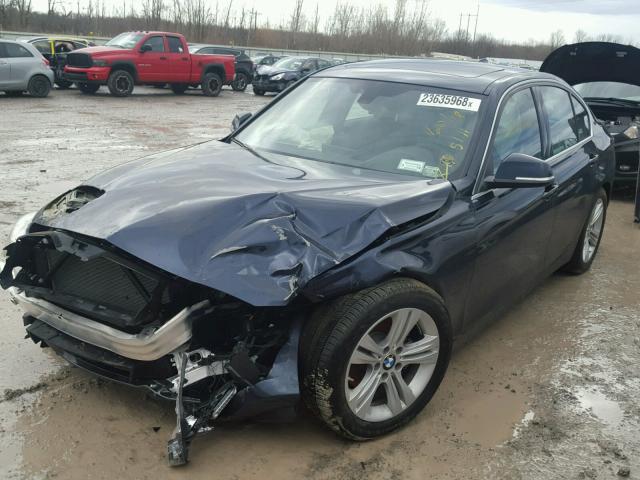 WBA8D9C30HA012234 - 2017 BMW 330 XI 蓝色 照片 2