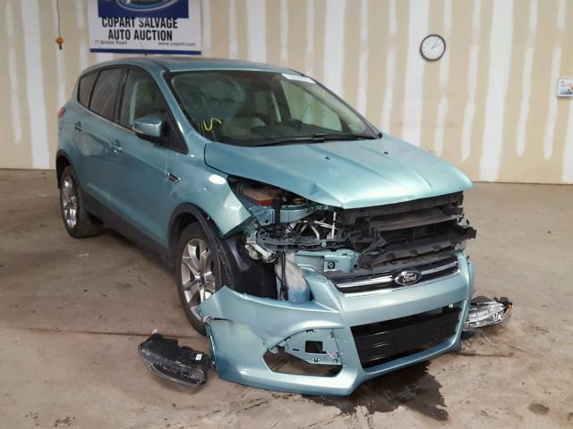 1FMCU0HX2DUB59700 - 2013 FORD ESCAPE SEL GREEN photo 1