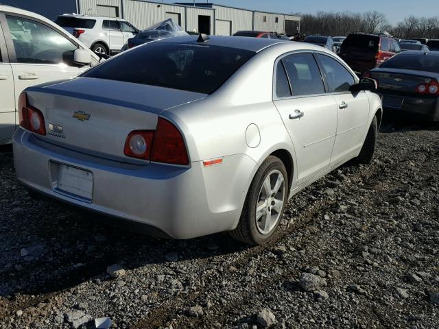 1G1ZD5EU7CF258224 - 2012 CHEVROLET MALIBU 2LT SILVER photo 4