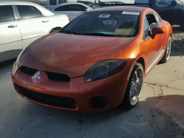 4A3AK24F47E020822 - 2007 MITSUBISHI ECLIPSE GS ORANGE photo 2