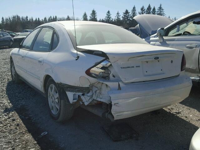 1FAFP53U56A183793 - 2006 FORD TAURUS SE WHITE photo 3