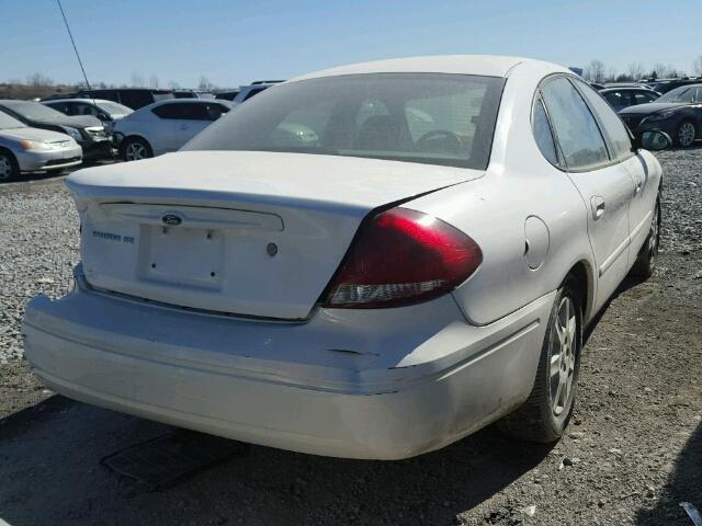 1FAFP53U56A183793 - 2006 FORD TAURUS SE WHITE photo 4