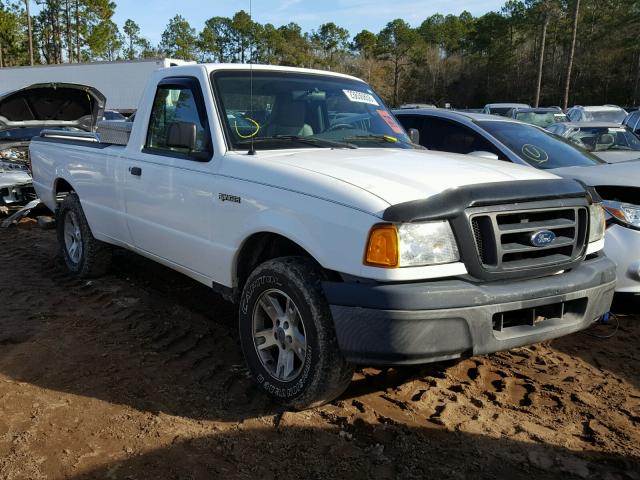 1FTYR10U45PA91841 - 2005 FORD RANGER WHITE photo 1