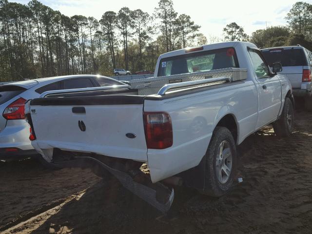 1FTYR10U45PA91841 - 2005 FORD RANGER WHITE photo 4