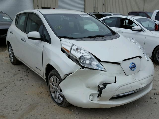 1N4AZ0CP2FC321392 - 2015 NISSAN LEAF S WHITE photo 1