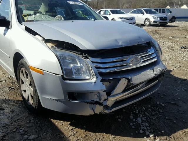 3FAFP06Z86R153381 - 2006 FORD FUSION S GRAY photo 9