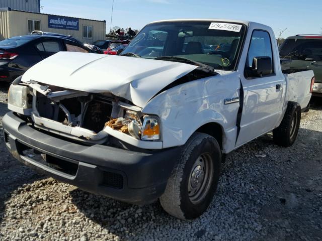 1FTYR10D76PA11840 - 2006 FORD RANGER WHITE photo 2