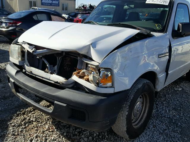 1FTYR10D76PA11840 - 2006 FORD RANGER WHITE photo 9