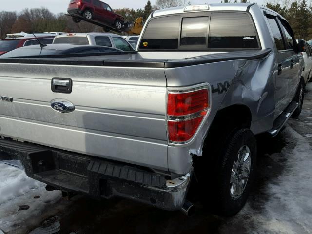 1FTFW1ET9DKF91716 - 2013 FORD F150 SUPER SILVER photo 4