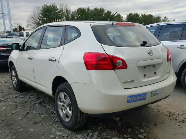 JN8AS5MV1AW138800 - 2010 NISSAN ROGUE S WHITE photo 3