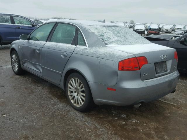 WAUDF78E66A120393 - 2006 AUDI A4 2.0T QU GRAY photo 3