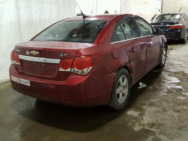 1G1PC5SB4E7289537 - 2014 CHEVROLET CRUZE LT RED photo 4