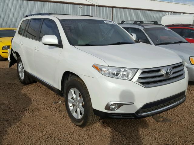 5TDBK3EH5CS161237 - 2012 TOYOTA HIGHLANDER WHITE photo 1