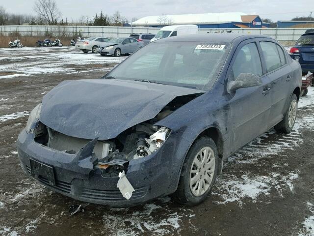 1G1AB5F51A7222224 - 2010 CHEVROLET COBALT LS BLUE photo 2